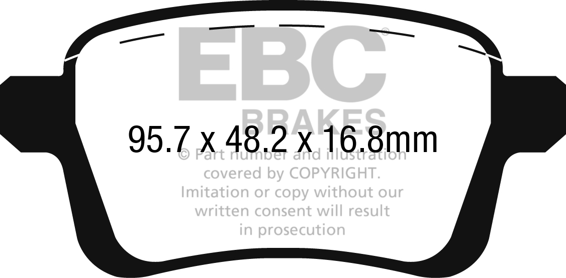 A2249 EBC Blackstuff Brake pads rear