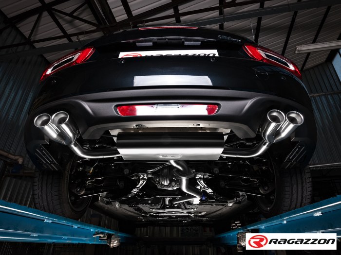 Ragazzon Duplex rear silencer 2x 70mm round staggered