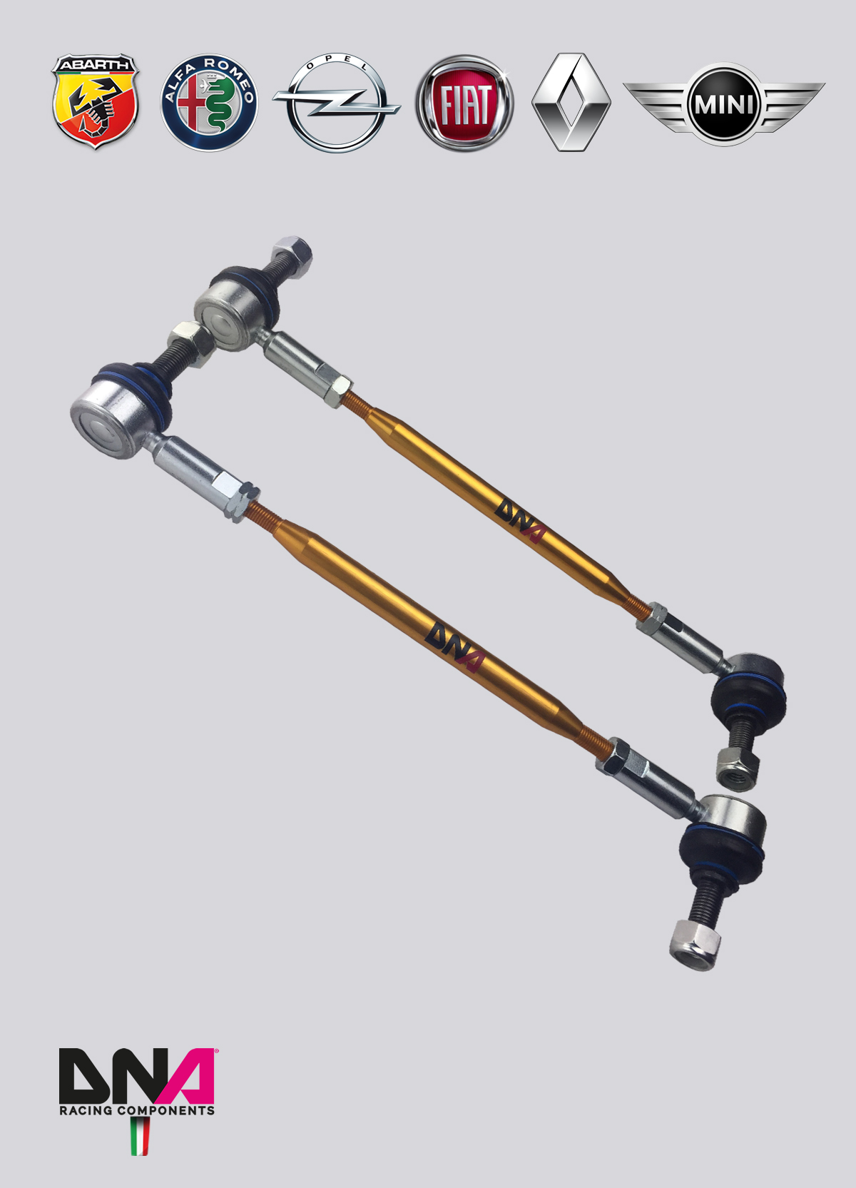 PC1080-3 DNA Racing Pro Street Sway Bar Tie Rods Kit
