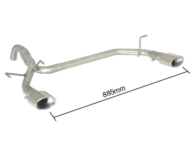 Ragazzon Duplex rear silencer 1x 115x70mm oval