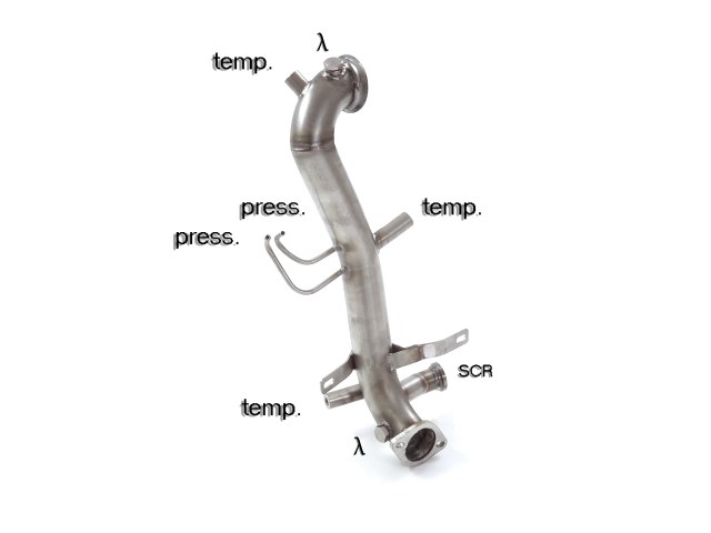 55-0640-006i5cPjOAcEeYE Ragazzon catalyst replacement pipe + DPF replacement pipe group N