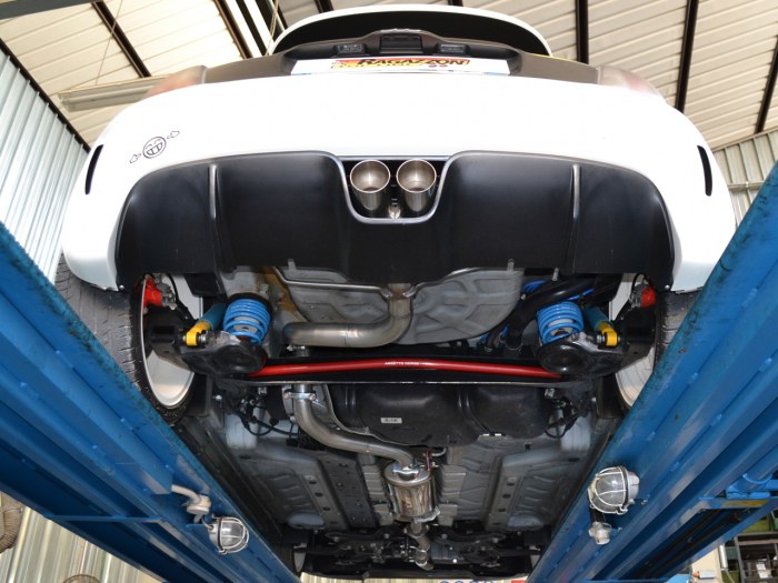 Ragazzon rear pipe system group N 2x 80mm round centered Sport Line