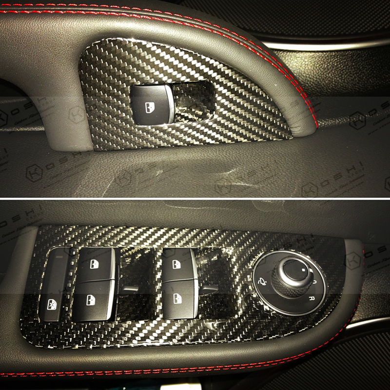 Carbon-fiber-Alfa-Romeo-Giulia-window-switch-control-cover-SKU-ARGL-10-3 Koshi Carbon Window Switch Control Cover