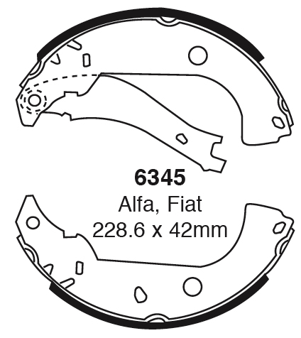 A6345 EBC Premium Bremsbacken