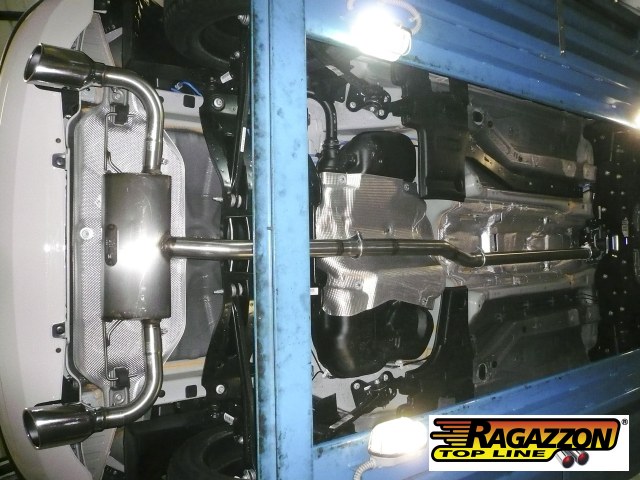 Ragazzon Duplex-Endschalldämpfer 1x 115x70mm oval