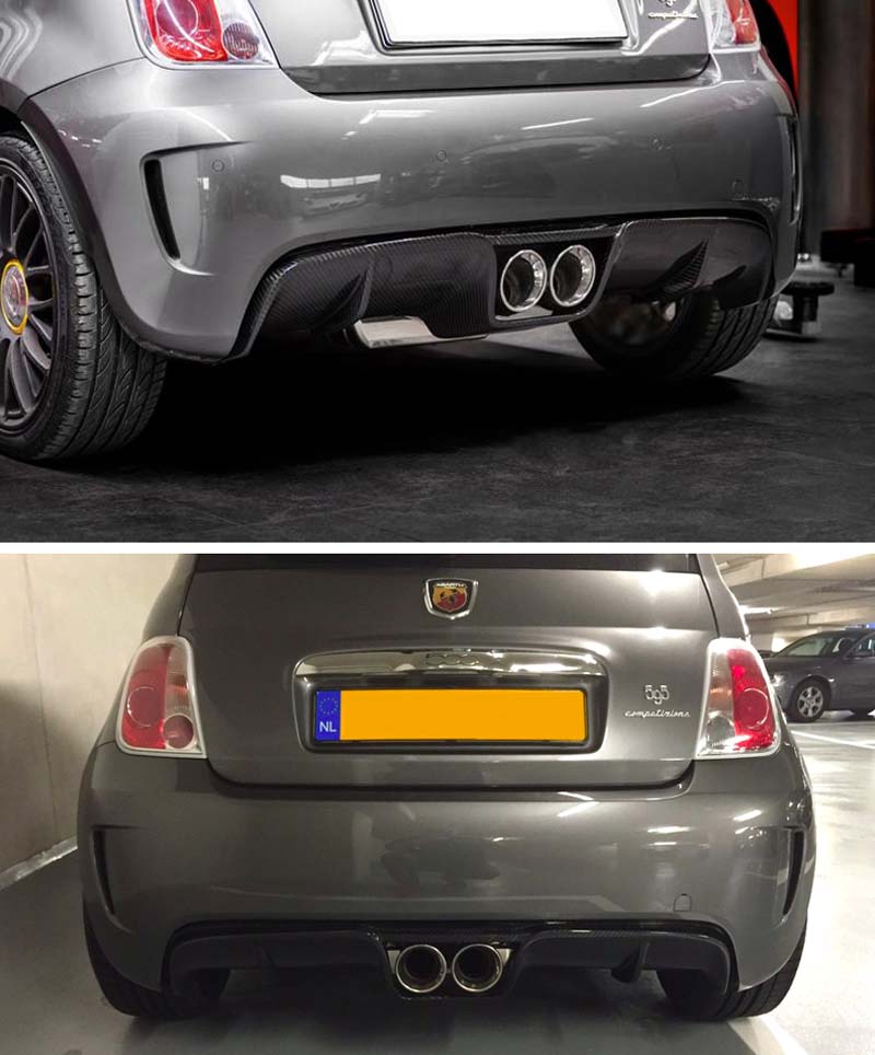 Carbon-Fiber-ABARTH-500-Central-exhaust-diffuser-SKU-FT500-51-4 Koshi Carbon Central Exhaust Diffuser