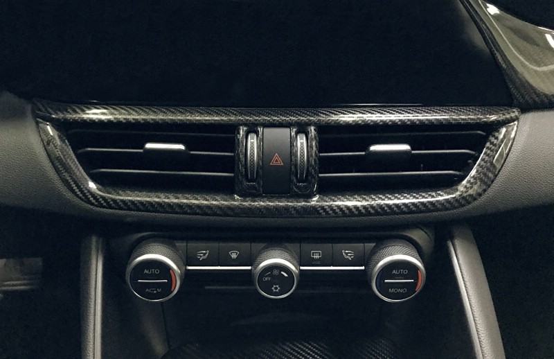 Koshi Carbon central console AC airvent cover frame