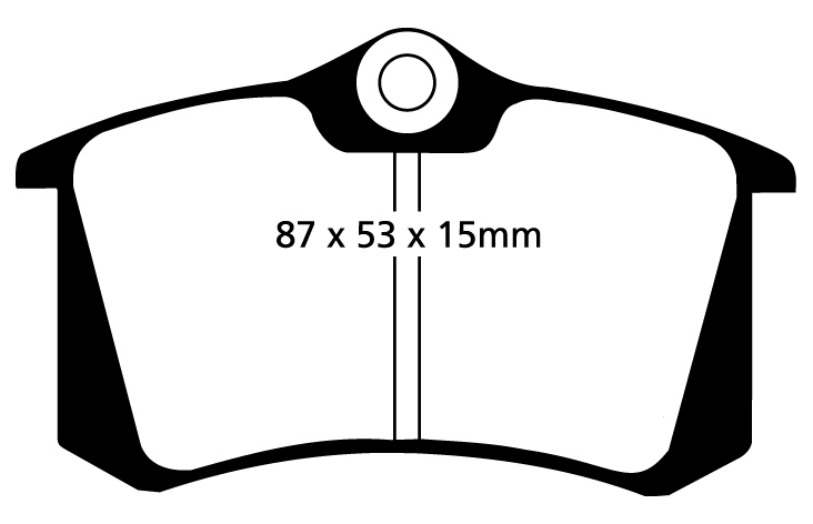 A0680 EBC Blackstuff Brake pads rear