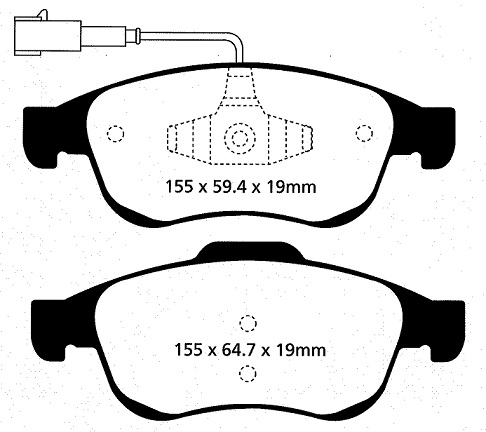 EBC Yellowstuff Brake pads front