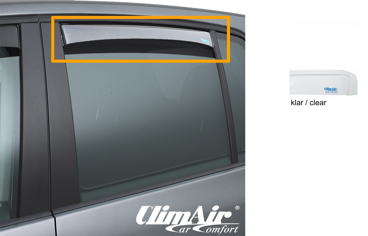 Rain and wind deflectors