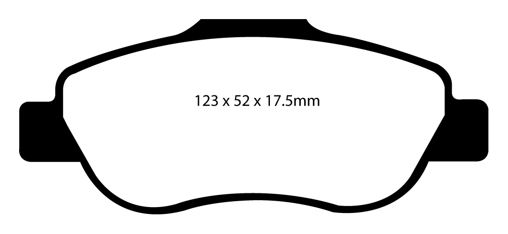 A1573 EBC Greenstuff Brake pads front