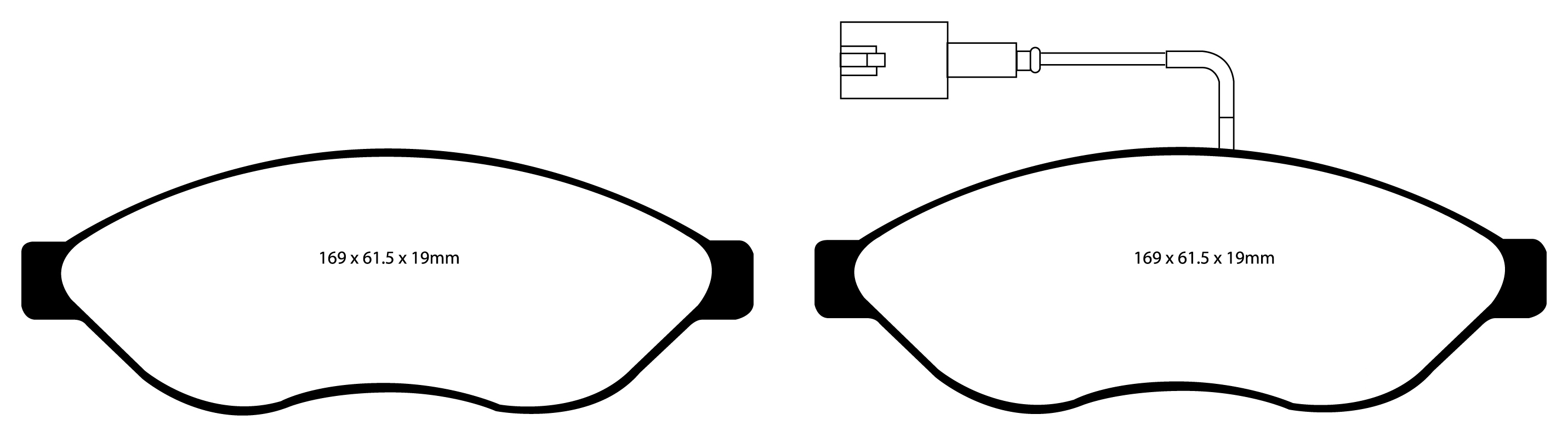 A1968 EBC Blackstuff Brake pads front