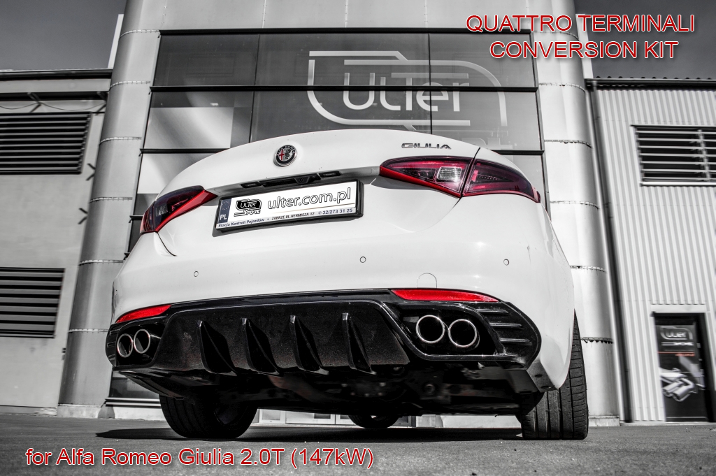Ulter Sport Duplex-rear silencer 2x 80mm round + Diffusor