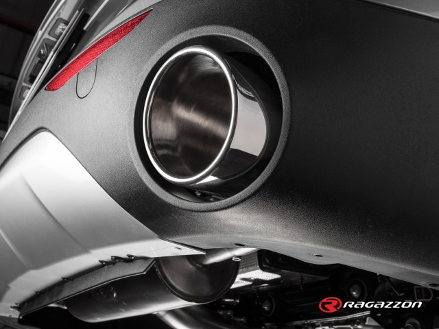 Ragazzon Duplex tail pipe 2x 129mm round oblique