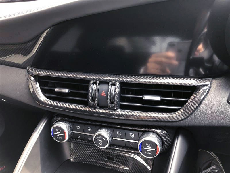 Koshi Carbon central console AC airvent cover frame
