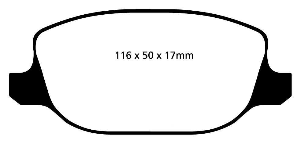 A1425 EBC Blackstuff Bremsbeläge hinten