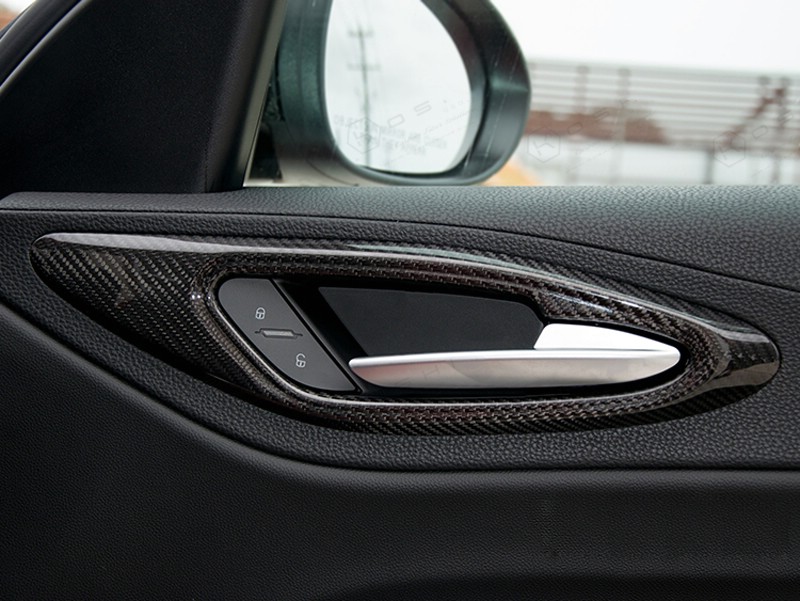 Alfa-Romeo-Giulia-internal-door-handles-frame-trim-0 Koshi Carbon internal door handles frame trim