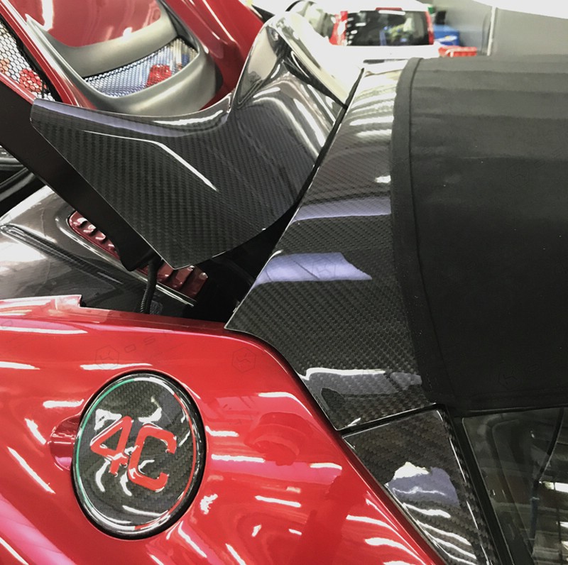 Carbon-fiber-Alfa-Romeo-4C-Roll-bar-and-Spoiler-SKU-AR4C-052-5 Koshi Carbon Roll bar and Spoiler