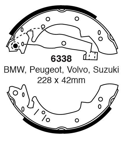 A6338 EBC Premium Bremsbacken