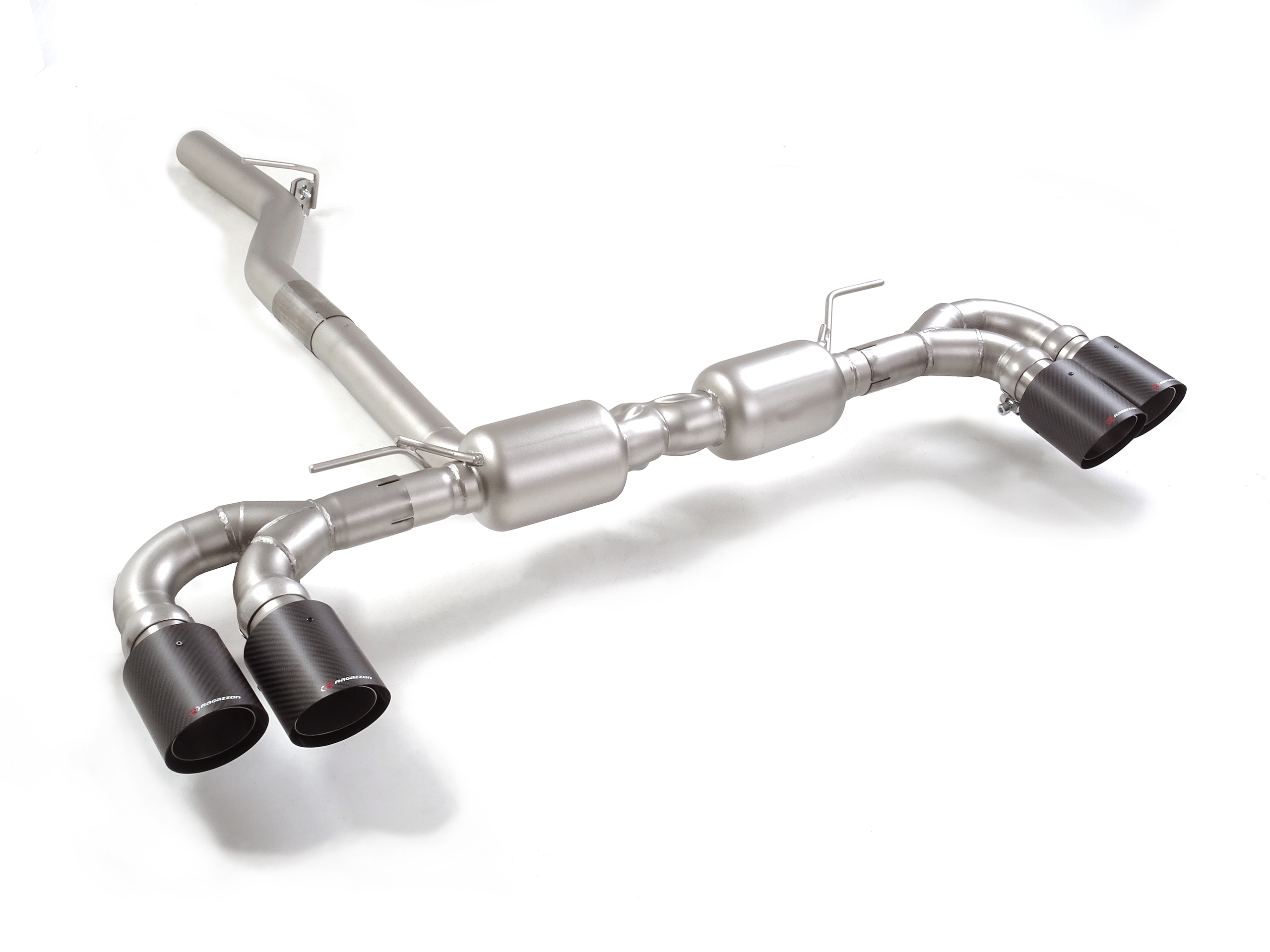 Ragazzon Duplex rear silencer 2x 102mm round Sport Line Ragazzon Duplex rear silencer 2x 102mm round Sport Line