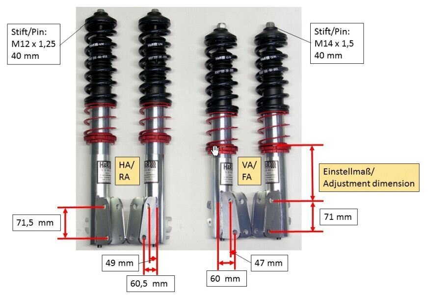 H&R Monotube coilovers H&R Monotube coilovers