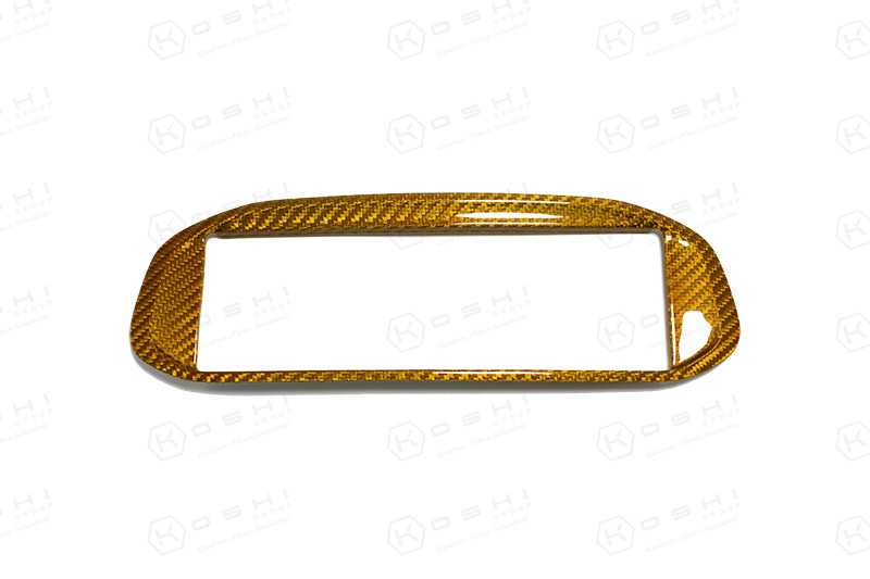 Alfa-Romeo-4C-Radio-Cover-Frame-Yellow-SKU-AR4C-046-Y Koshi Carbon Radio Cover Frame