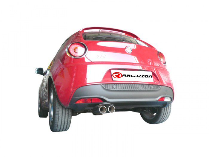 Ragazzon rear silencer 2x 80mm round staggered