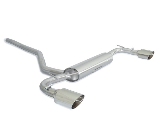 Ragazzon Duplex-Endschalldämpfer 1x 135x90mm oval Sport Line