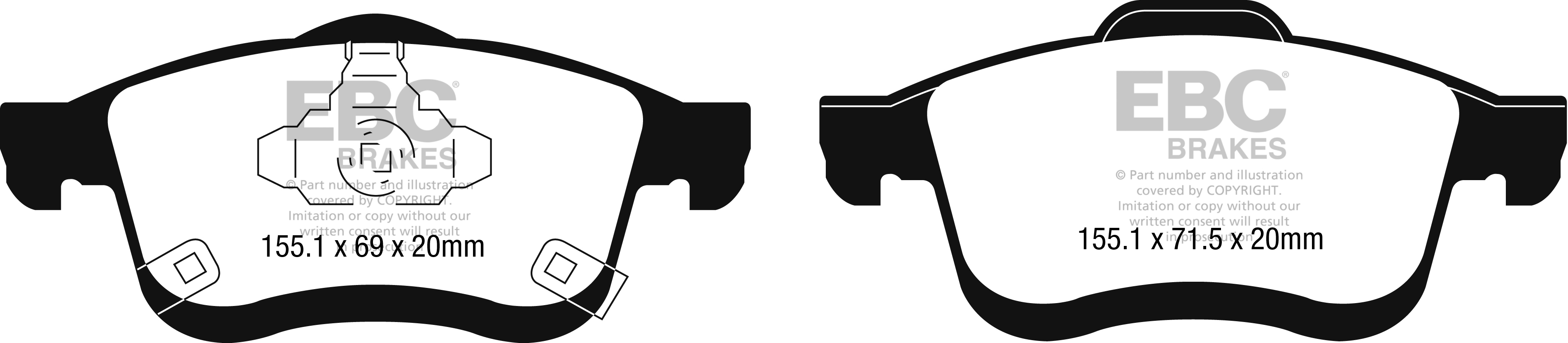 A2248 EBC Blackstuff Brake pads front