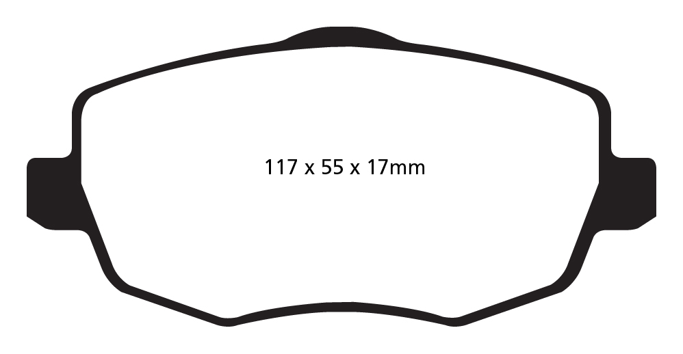 A2043 EBC Blackstuff Brake pads front
