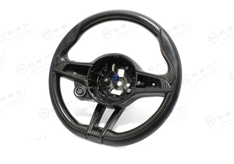 Carbon-Fiber-Alfa-Romeo-Giulia-Stelvio-QV-Steering-Wheel-1 Koshi Carbon Steering Wheel Upper Part Cover