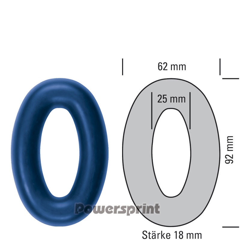 Powerprint Exhaust rubber, reinforced