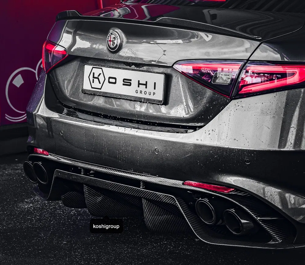 Carbon-Fiber-Alfa-Romeo-Giulia-QV-Rear-Diffuser-SKU-ARGL-24 Koshi Carbon Rear Diffuser
