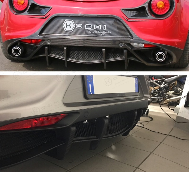 Koshi Carbon Rear Diffuser Flaps Deflector