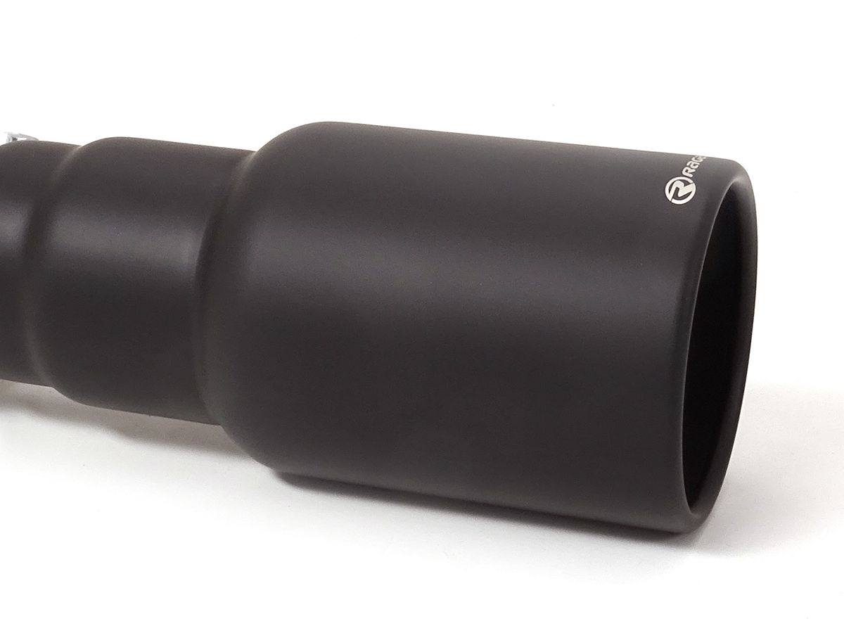 Endrohr 90 mm rund gerade Black