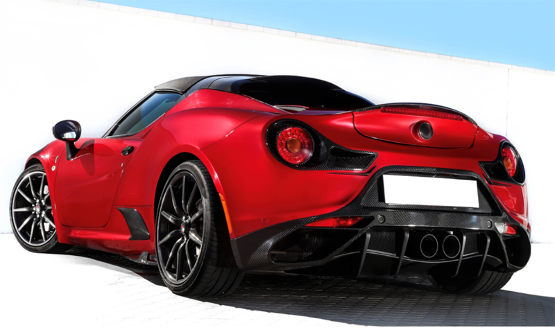 Carbon-fiber-Alfa-Romeo-4C-Rear-Diffuser-SKU-AR4C-056-6 Koshi Carbon Rear Diffusor