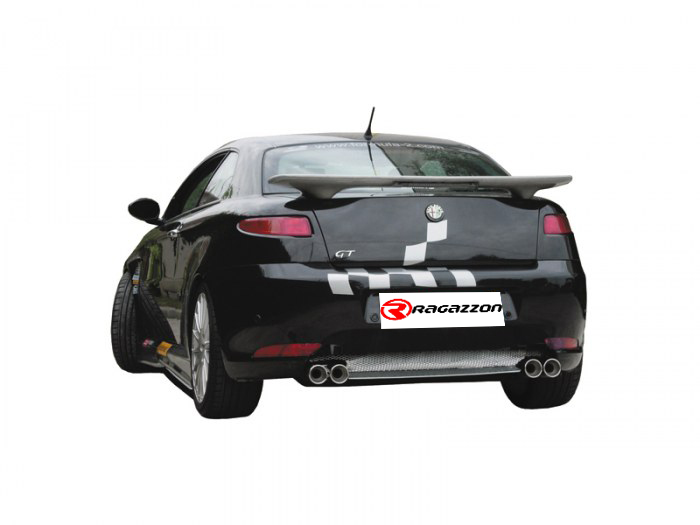Ragazzon Duplex rear silencer 2x 80mm round staggered