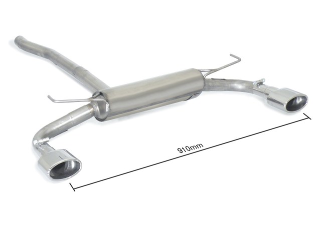 Ragazzon Duplex-Endschalldämpfer 1x 115x70mm oval