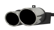 Ulter Sport Duplex-rear silencer 2x 100/90mm round + Diffusor
