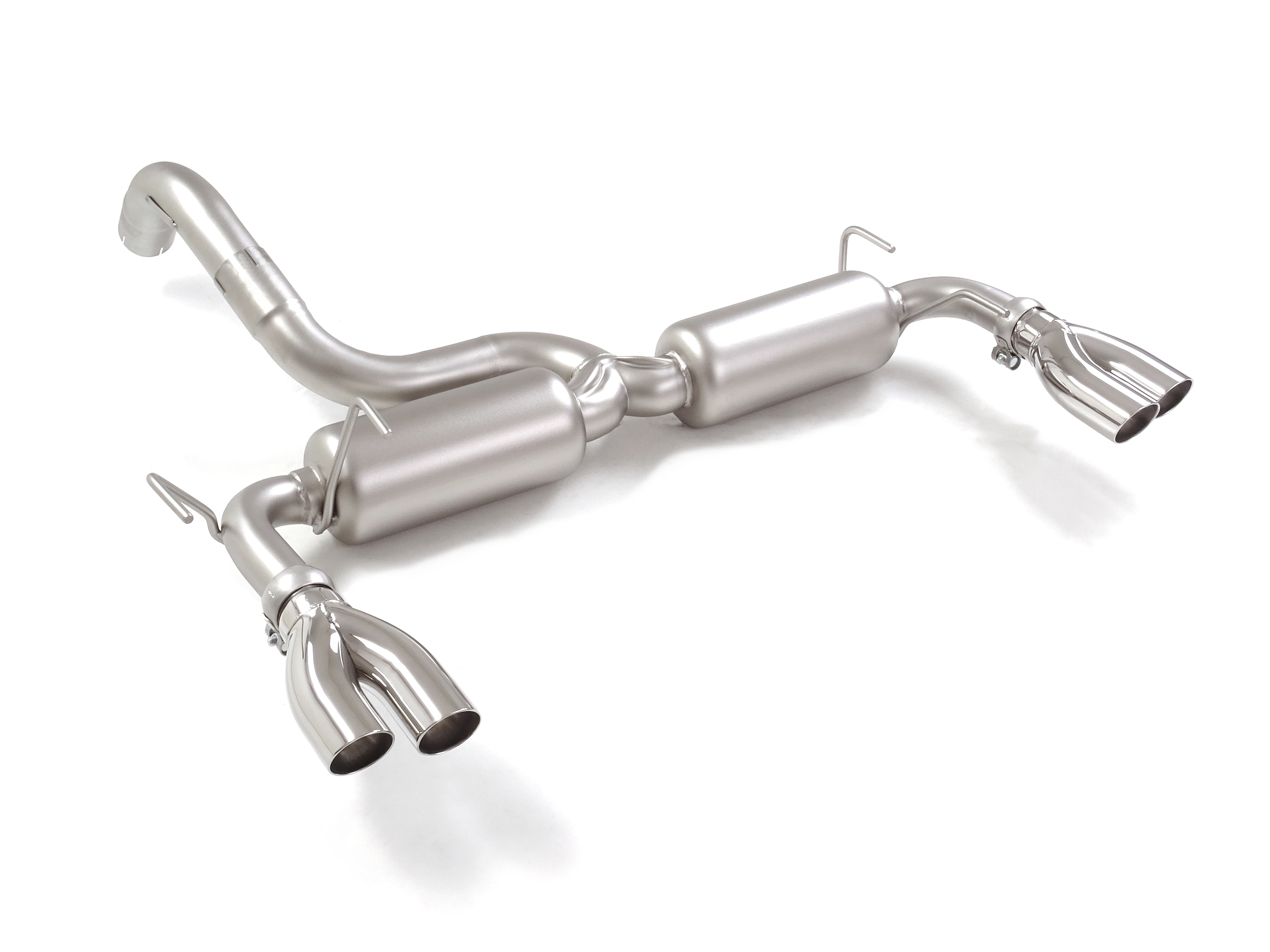 Ragazzon Duplex rear silencer 2x 60mm round Sport Line offset   