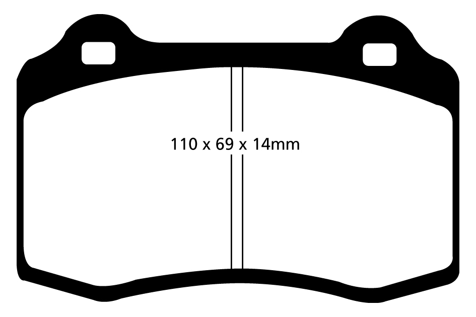 A1140 EBC Rennbremsbeläge RP1 vorne