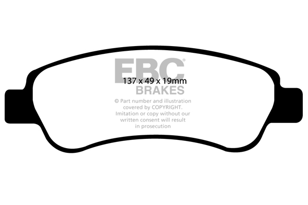 A1974 EBC Yellowstuff Brake pads rear