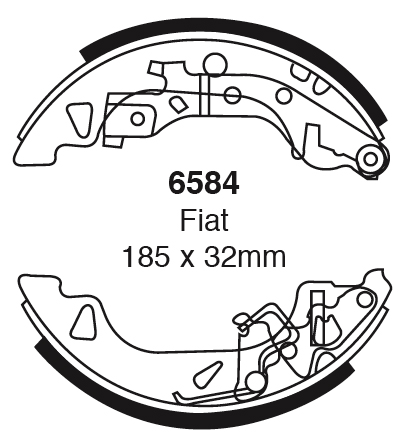 A6584 EBC Premium Bremsbacken