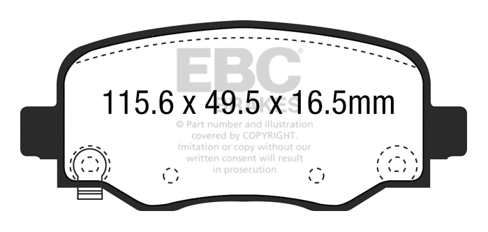 A3031 EBC Yellowstuff Bremsbeläge hinten