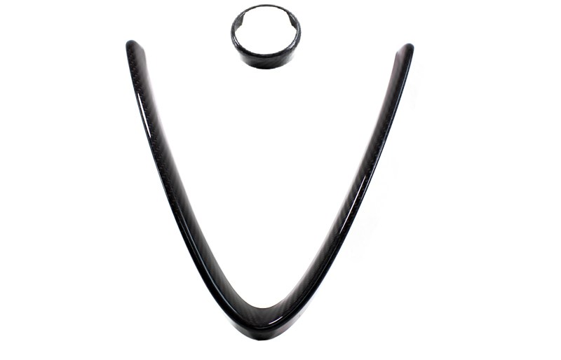 Koshi Carbon Front V Shield Emblem Grill Frame