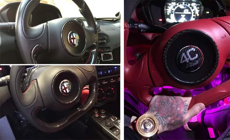Koshi Carbon Steering Wheel Air Bag Circle Frame