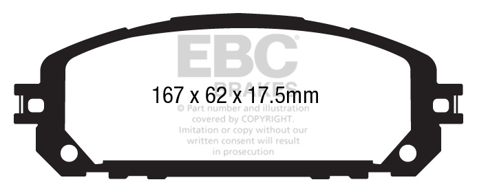 A3030 EBC Yellowstuff Brake pads front