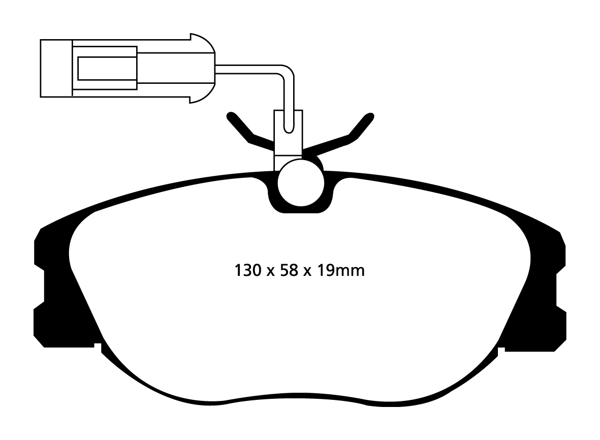 A1109 EBC Blackstuff Brake pads front