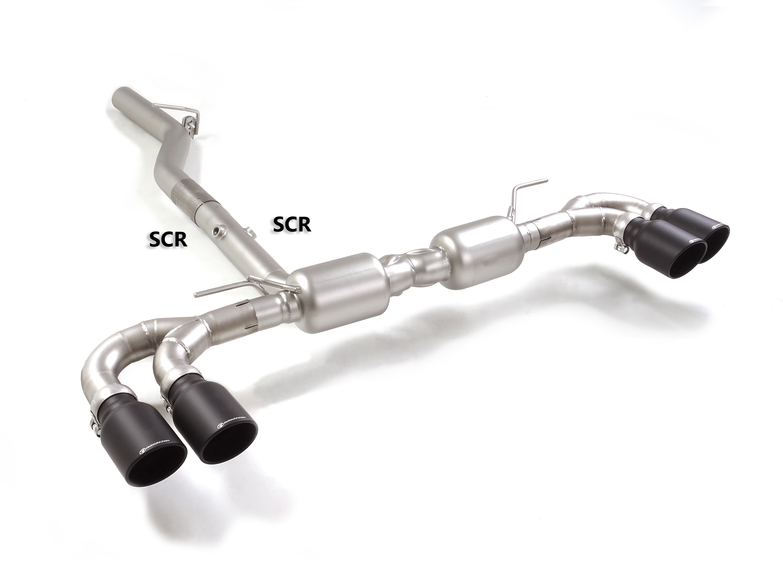 Ragazzon Duplex rear silencer 2x 102mm round Sport Line Ragazzon Duplex rear silencer 2x 102mm round Sport Line