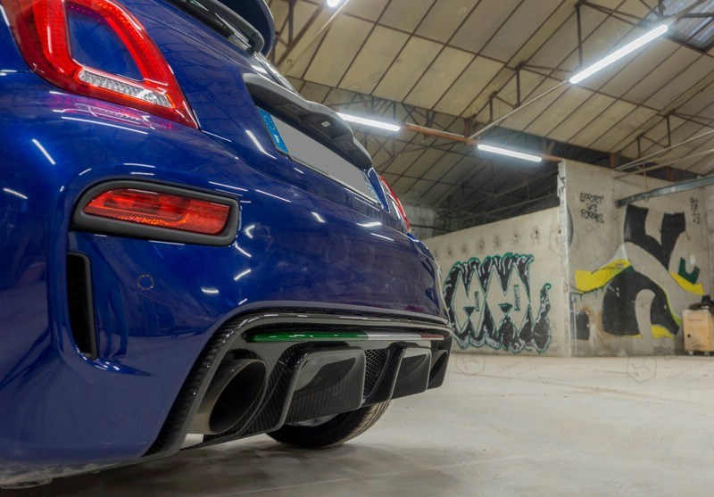 Abarth-595-2016-Diffuser Koshi Carbon Rear Diffuser